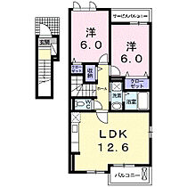 ル・シアンII 201 ｜ 愛知県豊橋市向草間町字日雇取7（賃貸アパート2LDK・2階・59.03㎡） その2