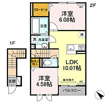 プランドール・越川 202 ｜ 愛知県豊川市御津町広石越川44-1（賃貸アパート2LDK・2階・52.16㎡） その2