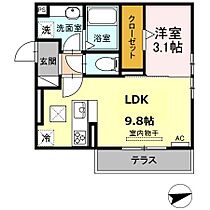 グランシャリオ芦原 105 ｜ 愛知県豊橋市芦原町字芦原45-1（賃貸アパート1LDK・1階・32.80㎡） その2