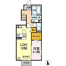 安庵 101 ｜ 愛知県豊橋市弥生町字西豊和70-1（賃貸アパート1LDK・1階・41.37㎡） その2