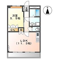 ハイツ　ルミナスI  ｜ 愛知県豊川市大崎町小林（賃貸アパート1LDK・2階・41.04㎡） その2