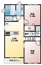 Rigel堺 201 ｜ 愛知県豊川市下長山町堺129-5（賃貸アパート2LDK・2階・56.10㎡） その2