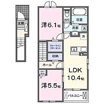 キルシュ　曙　III 201 ｜ 愛知県豊橋市曙町字測点197番地2（賃貸アパート2LDK・2階・56.12㎡） その2