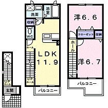 ドルフ・サンフラワー 206 ｜ 愛知県豊橋市小向町字北小向68番地7（賃貸アパート2LDK・2階・63.48㎡） その2