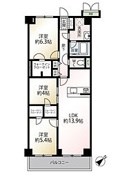 間取図画像 3LDK