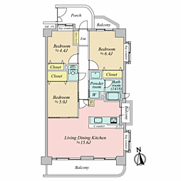 間取図画像 3LDK
