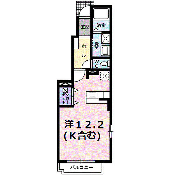 クリザンテーム 101｜広島県福山市東川口町5丁目(賃貸アパート1R・1階・32.90㎡)の写真 その2