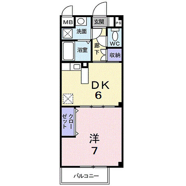 カーサ　セレーノ 102｜広島県福山市南松永町2丁目(賃貸アパート1DK・1階・32.94㎡)の写真 その2