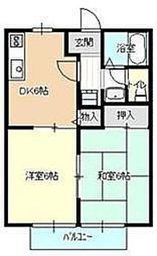 サンライフ友Ｃ 101号室｜広島県福山市千田町3丁目(賃貸アパート2DK・1階・40.92㎡)の写真 その2