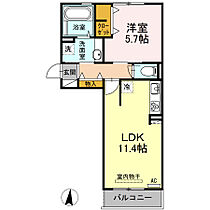 キャルルA棟 301 ｜ 広島県福山市神辺町大字新道上23-2（賃貸アパート1LDK・3階・42.93㎡） その2