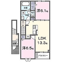 エディ 203 ｜ 岡山県井原市木之子町3087番地1（賃貸アパート2LDK・2階・59.58㎡） その2