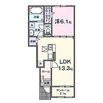 ボヌール．Ｕ 104 ｜ 岡山県井原市高屋町3丁目23番地26（賃貸アパート1LDK・1階・50.01㎡） その2