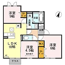 ボヌール千田 B棟 102 ｜ 広島県福山市千田町3丁目44-12（賃貸アパート3LDK・1階・59.47㎡） その2