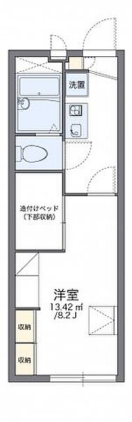 レオパレスルーチェ勝賀 203｜香川県高松市香西南町(賃貸アパート1K・2階・22.35㎡)の写真 その2