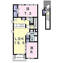 香川県高松市春日町1632番地1（賃貸アパート2LDK・2階・65.09㎡） その2