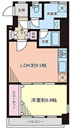 新高円寺ロイヤルマンション 1LDKの間取図画像