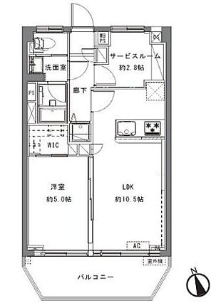 【間取り】1S...