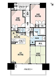 リバーガーデンシティせせらぎの丘 3LDKの間取図画像