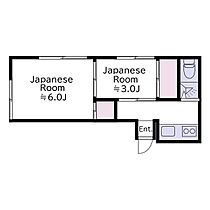 東京都大田区多摩川2丁目（賃貸マンション2K・4階・24.65㎡） その2