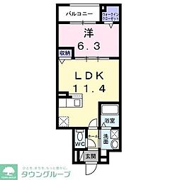 アガベ 3階1LDKの間取り