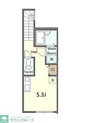 M&M永福町 2階ワンルームの間取り