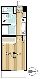 アイル三軒茶屋 1階1Kの間取り