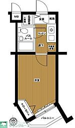 フェニックス芦花公園駅前壱番館 3階1Kの間取り