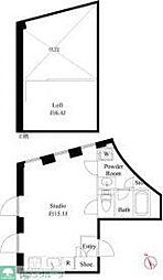 andMC 1階ワンルームの間取り