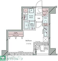 GRAN　PASEO　広尾 5階ワンルームの間取り