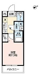 プレール・ドゥーク吉祥寺 1階1Kの間取り