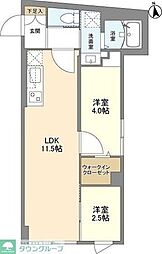 ウェルスクエア学芸大学II 2LDKの間取図画像