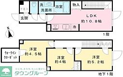 Coeur Blanc八幡山 3LDKの間取図画像