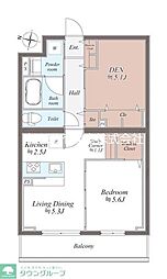SYMPHONY PARK 1SLDKの間取図画像