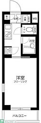 ルーブル学芸大学弐番館 1Kの間取図画像