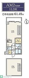 S-RESIDENCE駒場東大前 1LDKの間取図画像