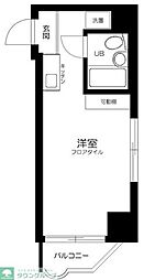 メゾンドリベラル ワンルームの間取図画像