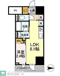 PIAS新宿三丁目 1LDKの間取図画像