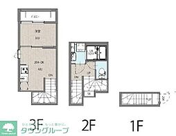 ミハス三軒茶屋4 1DKの間取図画像