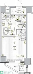 PREMIUMCUBEG駒沢大学 1Kの間取図画像