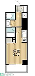 HF駒沢公園レジデンスTOWER ワンルームの間取図画像