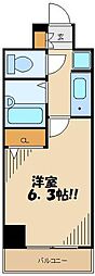 菱和パレス明大前壱番館 1Kの間取図画像