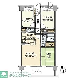 クレストフォルム高井戸南 3LDKの間取図画像