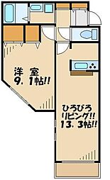プロミネンスビュー 1LDKの間取図画像