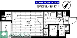 ステージファースト田園調布アジールコート 1Kの間取図画像