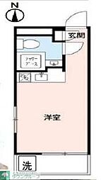 メゾン・ド・サペン ワンルームの間取図画像