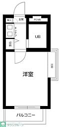プライムガーデン桜上水 1Kの間取図画像