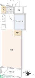 TOP三軒茶屋No.5 ワンルームの間取図画像