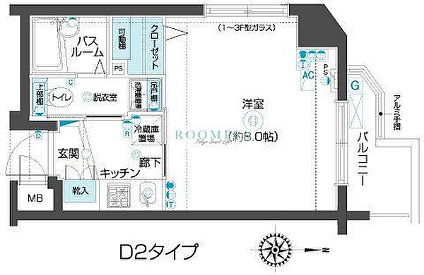 フェニックス武蔵関参番館 405｜東京都練馬区関町北５丁目(賃貸マンション1K・4階・23.97㎡)の写真 その2