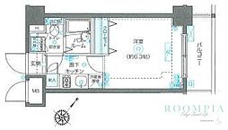 フェニックス池袋参番館 3階1Kの間取り