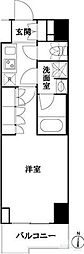 ルーブル池袋弐番館 5階1Kの間取り